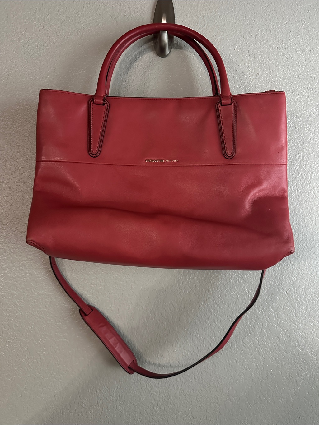 Coach Pink Borough Bag With Shoulder Strap